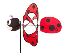 HQ Windspiration 10083717 - Paradise Ladybug, UV-beständiges und wetterfestes Windspiel - Höhe: 100 cm, Tiefe: 42 cm, Ø: 40 cm, inkl. Standstab und Bodenanker