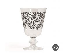 Brunch Time Rotweinglas 6er Set 28 Cl transparent/anthrazit