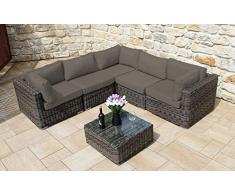 Baidani Rattan Lounge-Garnitur Vacation aus der Collection Ronde