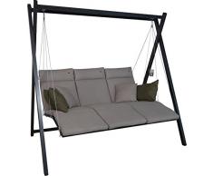 Angerer Relax Hollywoodschaukel 3-Sitzer Smart, sand, 220 x 150 x 210 cm, 7000/269