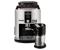 Krups EA82FD Kaffeevollautomat LattEspress Quattro Force mit Aluminiumfront, One-Touch Funktion, Milchbehälter, 1,7 L, 15 Bar, 1450 W, aluminium/schwarz