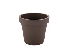 greemotion Blumentopf Anna, Kunststoff-Pflanzkübel in Taupe, Ø ca. 35 cm