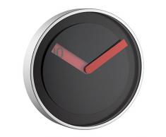 TFA Dostmann Wanduhr 60.3003, schwarz / Edelstahl