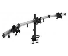 HFTEK MP230C-L 2 3 Fach Monitor Halterung Halter Tischhalterung Stand fÃ¼r Bildschirm Monitor 15 - 32 Zoll mit VESA 75 / 100