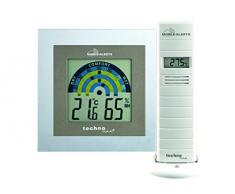 Technoline MA 10260 Zusatzsensoren -Set mit Raumklimastation für das Mobile Alerts System mit tranparenten Rahmen, 10 x 2 x 10 cm, weiß/grau