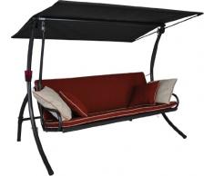 Angerer 441000/182/21 Elegance Style Hollywoodschaukel Style, orange, 3-Sitzer
