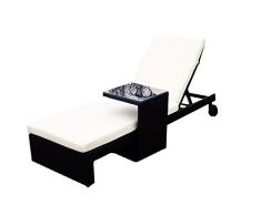 Baidani Designer Lounge-Liege Holiday, braun meliert
