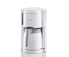 SEVERIN Kaffeemaschine, Für gemahlenen Filterkaffee, 8 Tassen, Inkl. Thermokanne, KA 4114, Weiß/Grau