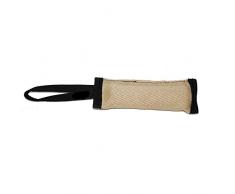 DINGO GEAR Beißring Quietschgeräusche Jute One Griff, 5 x 26 cm