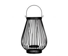 Mica decorations 1002921 Windlicht Mundo, schwarz