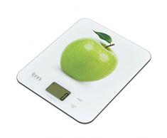TM ELECTRON Digitale Küchenwaage Design Apfel weiß
