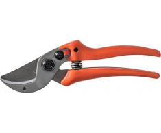 Original LÖWE 15 Amboss Gartenschere 15.107 mit Bypass Geometrie für kleinere bis mittlere Hände - gebogene antihaftbeschichtete Klinge schneidet ideal hartes Holz wie Linde Fichte Lärche Eiche