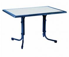 BEST 26531220 Tisch Boulevard eckig 120 x 80 cm, blau