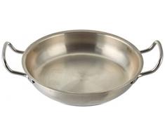 Paderno Paella-Pfanne, Edelstahl, 17,8 cm 9 1/2