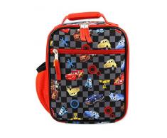 Disney Cars Lighting McQueen Boys Soft Insulated School Lunch Box (One Size, Black/Red)
