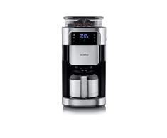 Severin KA 4814 Kaffeemaschine mit Mühle und Thermokanne, 1000 W, 1 L, edelstahl gebürstet/schwarz