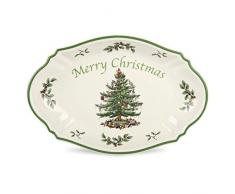 Spode Weihnachtsbaum Weihnachtsbaum, frohe Weihnachten, Baum, Schale grün