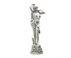 Design Toscano Frühlingserwachen Klassische Frau Gartenstatue, Polyresin, antikes steingrau, 102 cm