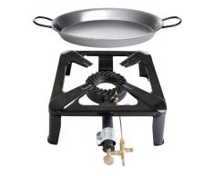 Paella World International Gaskocher Hockerkocher-Set mit Paella-Pfanne, Mehrfarbig, 2-teilig