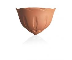 Bama Wandvase aus Kunstharz, Farbe Cotto, 29 x 15 x 20 cm