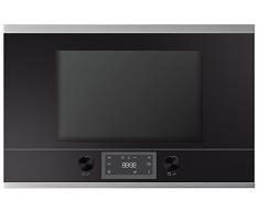 Küppersbusch ML6330.0S1 Einbau-Mikrowelle, Glas/Metall, Schwarz, Design-Kit Edelstahl Vormontiert