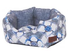 Croci C2078858 Bett Oval Blue Petals 40 x 32 x 16 cm
