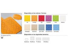 Spirella Alaska Turkis rutschfester Teppich, 55 x 55 cm