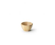Continenta Salatschüssel aus Gummibaumholz, Holzschüssel, Holzschale, Obstschale, Größe: Ø 15,5 x 6 cm, aus Gummibaum