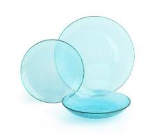 Brunch Time Geschirr 12 tlg. Set Scratch himmelblau