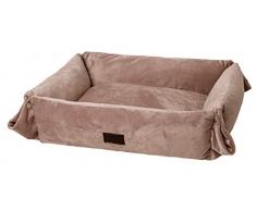 Wouapy PetMini Sofa für Hunde, Braun für kleine Hunde, 42 x 32 x 14 cm
