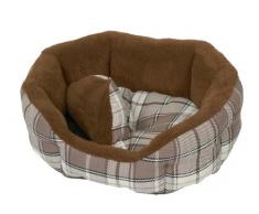 Nobby 71027 Komfortbett für Hunde oval Setaro braun