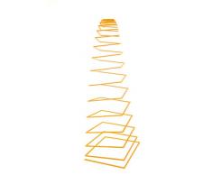 SunSpiro® - Licht & Laune® Sonnenspirale Square, orange, D. 20 cm - Länge ca. 70 cm