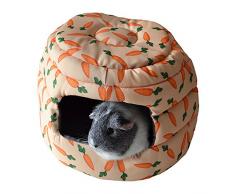 Rosewood 19613 Snuggles 2 In 1 Karotten-Bienenkorb Kuschelbett Für Kaninchen, Meerschweinchen, Frettchen Und Ratten
