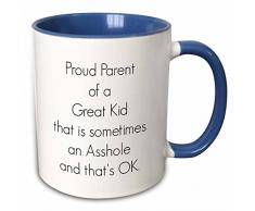 3dRose 261198_6 Mug Becher, keramik, blau/weiß