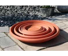 PP Plastic 031-24-02 Untersetzer Linda, Terracotta, Durchmesser 24xH3,2 cm