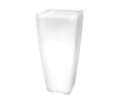 Ldk Garden Blumentopf, beleuchtet, 2 x 32 x 70 cm, Weiß