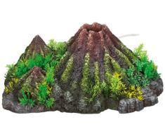 Nobby 28338 Aquarium Dekoration Aqua Ornaments Vulkan mit Pflanzen, L37 x B28 x H15 cm