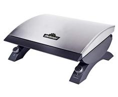 Dehner Elektrogrill Portland, ca. 54 x 23 x 42.4 cm, 1500 W, Edelstahl/Kunststoff, silber