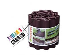 Bradas OBFB 0910 Beeteinfassung - Rasenkante, 9 m x 10 cm, braun