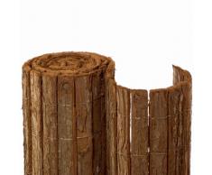 Rindenmatte Country 0,9x3m Naturmatte Sichtschutz Balkonblende