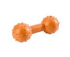 Spielzeug für Hunde, Gummi pienasbarra mit Glocke, 11 cmarancione