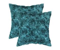 CaliTime Kissenbezüge, Kissenhülle 2 Stück Kissen Werfen Kissen Abdeckungen Fälle Schutz Muscheln zum Couch Sofa Schlafzimmer Zuhause Weihnachten Dekor (45cm x 45cm)