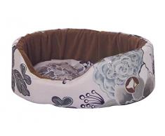 Croci C2078410 Bett, Silber Leaf