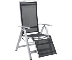 MWH Das Original FDA50048E Multipositionssessel, Campa, silber