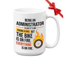 Cyclone Store Kaffeetasse – Geschenk für die Schule 15 oz weiß