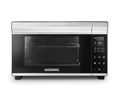 Gastroback 42814 Design Bistro Ofen Bake & Grill, Grill, Minibackofen, 1.500 Watt, silber, schwarz