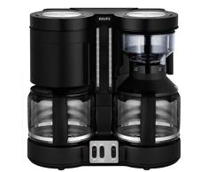 Krups KM8508 Doppel-Kaffeeautomat Duothek Plus, Kombiautomat Kaffee/Tee, 2 x 10 Tassen, schwarz