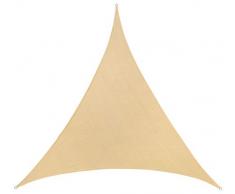 WOHNWOHL SONNENSEGEL I Dreieck 3,6 m I Farbe: Sandfarben I 90% Sonnen- und UV-Schutz, Farben:Offwhite, Größe:360 x 360 x 360 cm