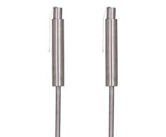 Siena Garden Öllampe Set Cilly, 2-teilig, Edelstahl, Durchmesser 3,8 x 115 cm, silber