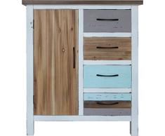 SIT-Möbel 8001-10 Kommode Forest, MDF, antikfinish, FSC-zertifiziert, 60 x 30 x 70 cm, bunt